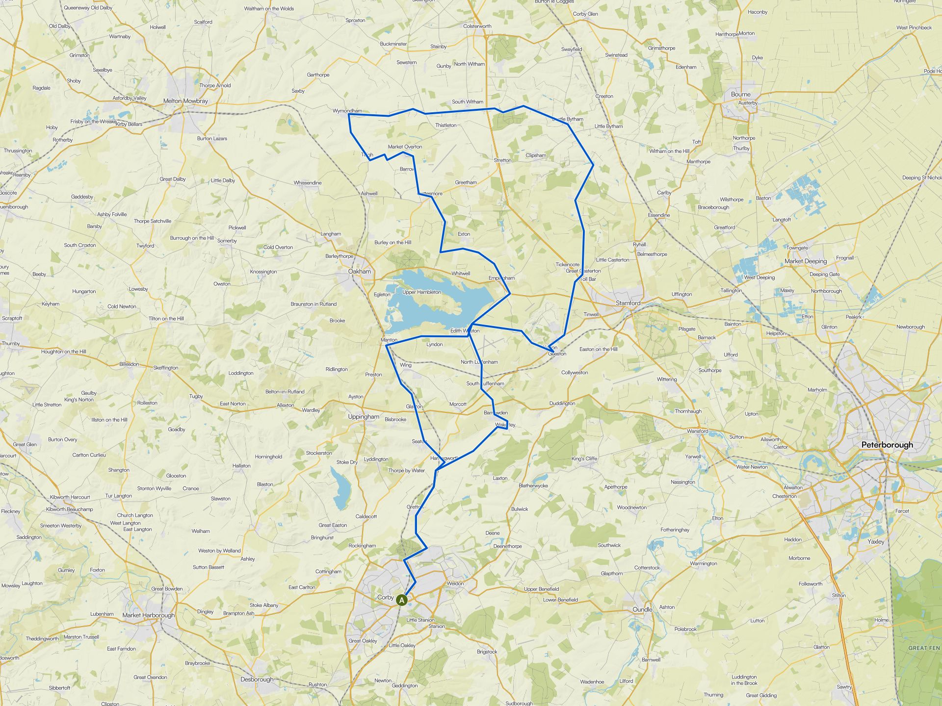 The best traffic-free bike rides around Corby | Komoot